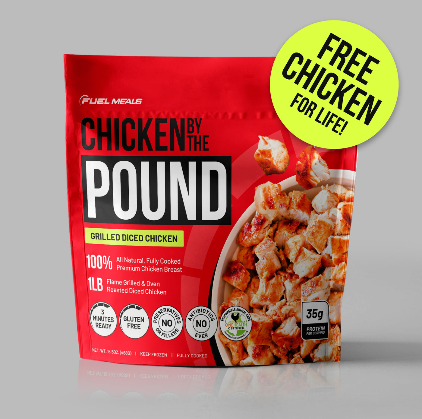 Grilled Diced Chicken – 1 lb.